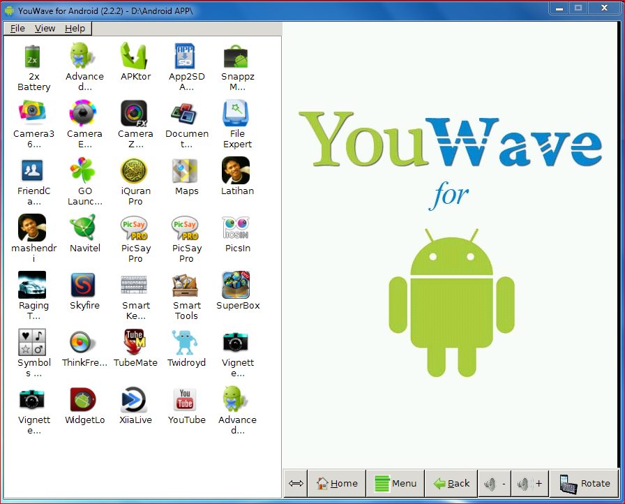 foto booting youwave Ber Android Ria meski Baru di Emulator