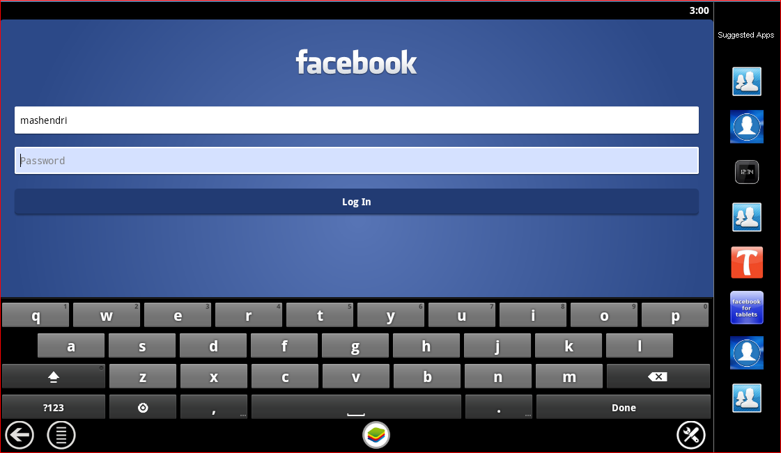 foto tampilan facebook di bluestacks Ber Android Ria meski Baru di Emulator